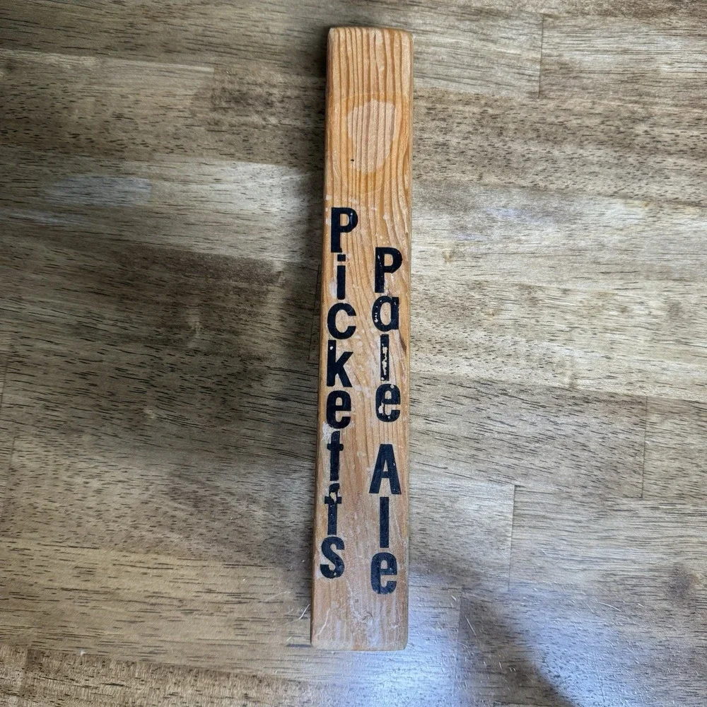 San Juan Brewing Co Beer Tap Handle Pickett Pale Ale Wood Rustic Bar Decor